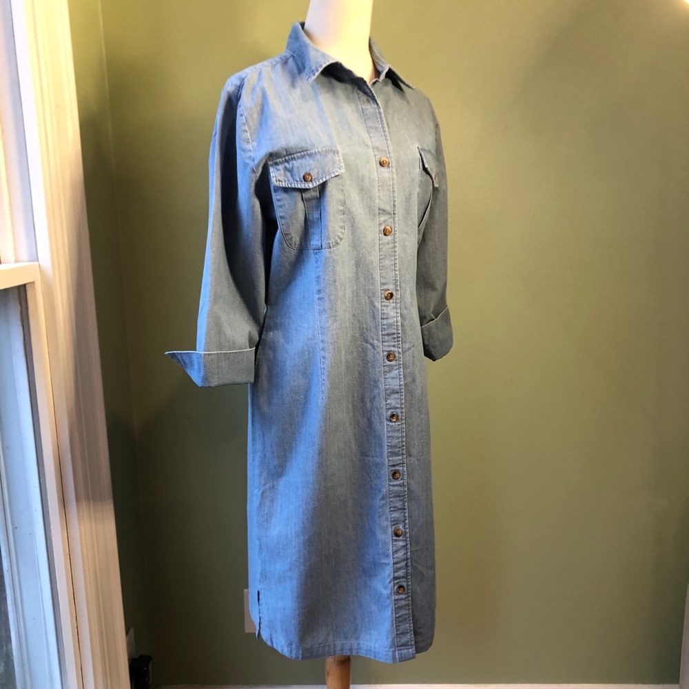 NEW! J. Peterman Denim Dress Size 10